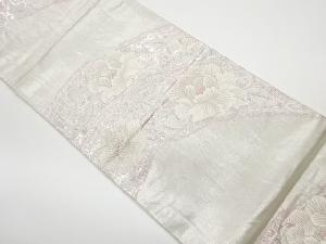 リサイクル　牡丹模様織出し袋帯